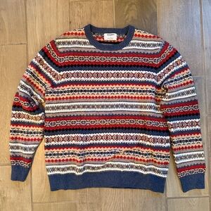 Old Navy Men's Festive Fair Isle Crewneck Sweater